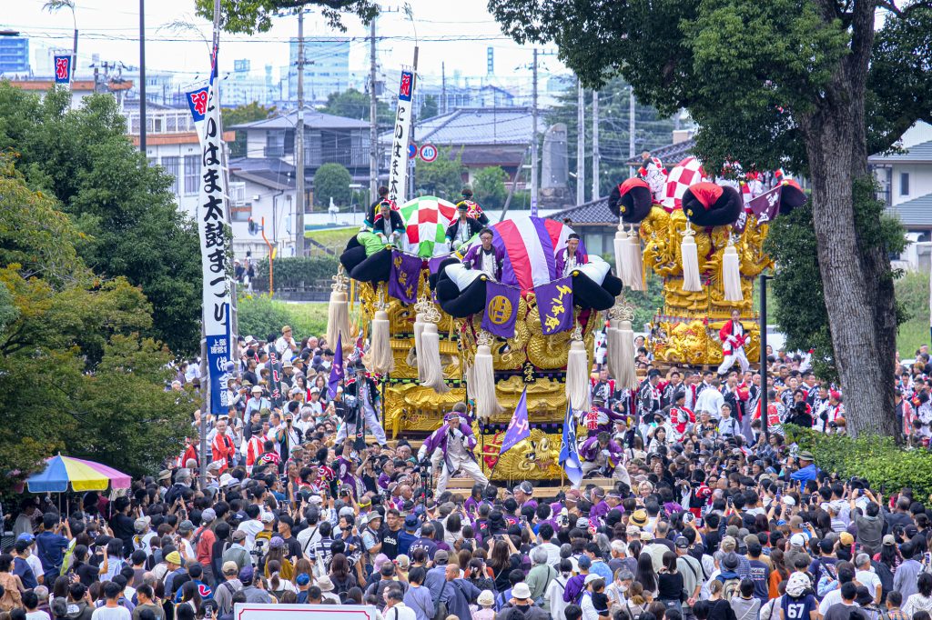 山根グラウンド統一寄せ 久保原太鼓台