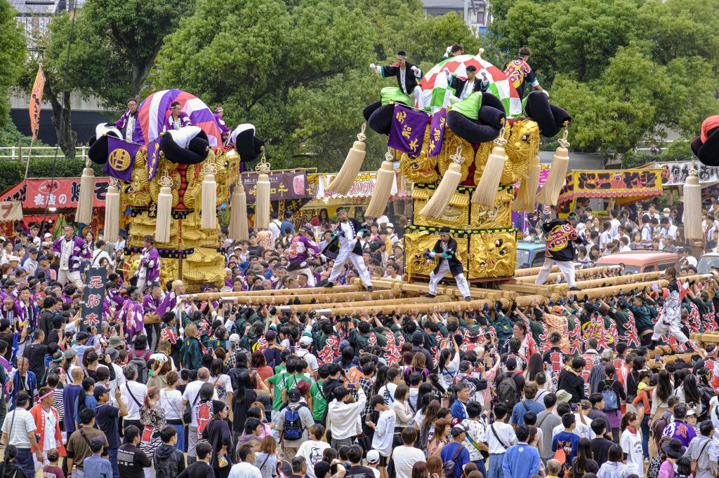 山根グラウンド統一寄せ 元船木太鼓台